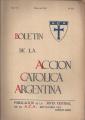 Portada de Boletín de la Acción Católica Argentina
