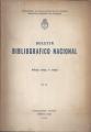 Portada de Boletín bibliográfico nacional. Años 1952-1953