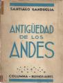 Portada de Antigüedad de los Andes