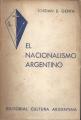 Portada de El nacionalismo argentino