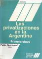 Portada de Las privatizaciones en la Argentina. Primera etapa
