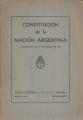 Portada de Constitución de la Nación Argentina