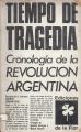 Portada de Tiempo de tragedia. Cronología de la Revolución Argentina