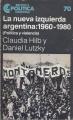 Portada de La nueva izquierda argentina: 1960-1980