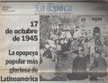 Portada de 17 de octubre de 1945. La epopeya popular más gloriosa de Latinoamérica