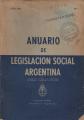 Portada de Anuario de Legislación social argentina