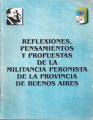 Portada de Reflexiones, pensamientos y propuestas de la militancia peronista de la Provincia de Buenos Aires