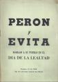 Portada de Perón y Evita hablan a su pueblo en el Día de la Lealtad