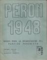 Portada de Perón 1948. Bases para la organización del Partido Peronista