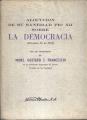 Portada de Alocución de su Santidad Pio XII sobre la democracia