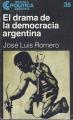 Portada de El drama de la democracia argentina