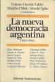 Portada de La nueva democracia argentina (1983-1986)